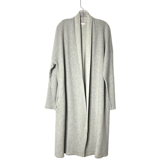 Garnet Hill Women’s Open Front Long Cardigan Size XL Merino Wool & Cotton Blend - Picture 6 of 6